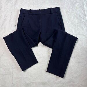 J Crew 365 Navy Blue Cameron Dress Pants Womens Size 4T 4 Tall Long Slim
